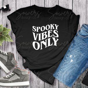 SPOOKY VIBES ONLY Halloween Graphic Tee
